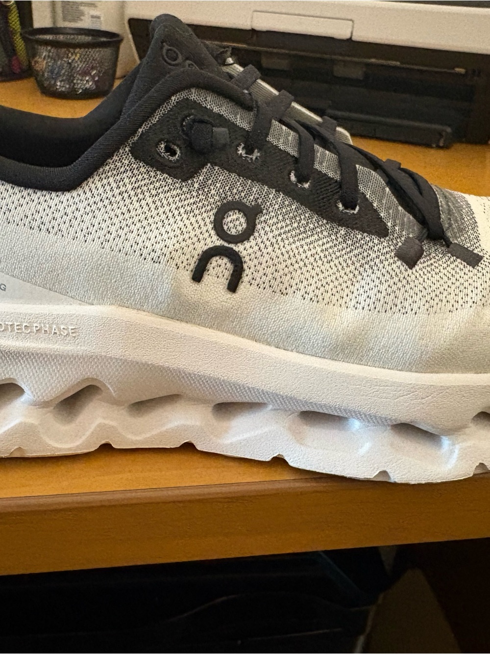 On Women’s Cloudtilt Lifestyle Shoe in Black/Ivory - Picture 2 of 7